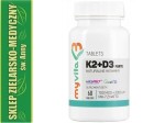 WITAMINA K2+D3 W TABLETKACH 60 SZTUK  Kuracja na 2 miesiące 