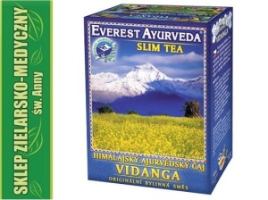 VIDANGA EVEREST AYURVEDA SLIM TEA AYURVEDIC TEA 100g Slimming diet and a slim figure
