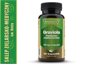 GRAVIOLA 400mg 90 capsules Soursop hepatica for Cancer Parasites