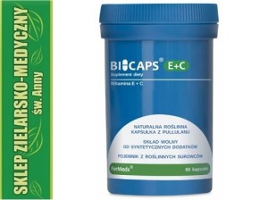 BICAPS E+C 60 Capsules Vitamin E and C