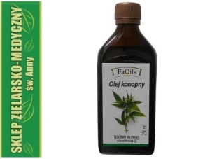 OLEJ KONOPNY NIERAFINOWANY 250ml Tłoczony na zimno 