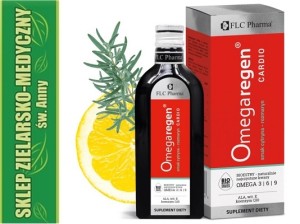 OMEGAREGEN CARDIO 250ml CYTRYNA-ROZMARYN NATURALNE NAJCZYSTSZE ESTRY KWASÓW OMEGA 3, OMEGA 6, OMEGA 9 