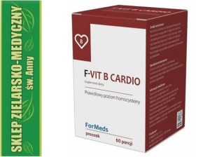 F-VIT B CARDIO  Witaminy B6, B12 + Kwas foliowy Proszek 60 porcji