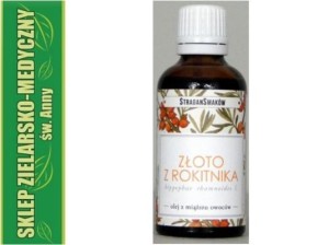 ZŁOTO Z ROKITNIKA  OLEJ Z MIĄŻSZU OWOCÓW ROKITNIKA 50ml  45 PORCJI