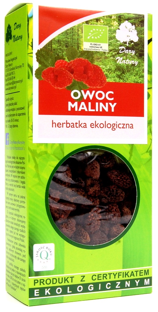 MALINA - OWOC MALINY 50g HERBATA EKOLOGICZNA