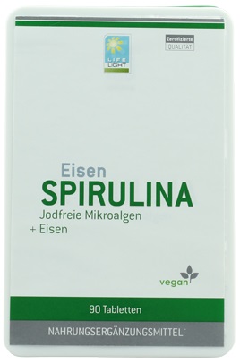 SPIRULINA ŻELAZO 90 TABLETEK MIKROALGI BEZ JODU